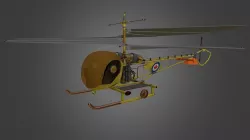Steampunk Helicopter - Bell 47G HTL-6