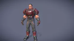 Stylized Space Character
