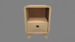 Table Chevet Bois Naturel
