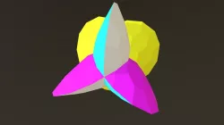 Tetrahedral Intersected Paraboloids - Solid