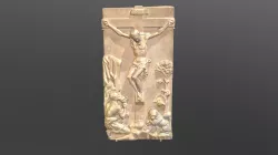 The crucifixion with St Jerome