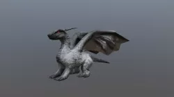 Weathered Dragon Statue