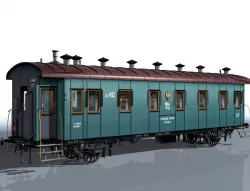 2-axle passenger car 3D model