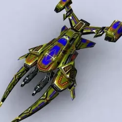 3DRT - Sci-Fi Fighters Fleet  - Fighter 8  Low-poly  3D model