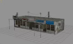 Arab City Building - Building C Low-poly  3D model