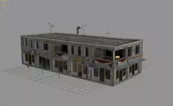 Arab City Building - Building D Low-poly  3D model