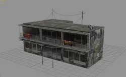 Arab City Building - Building F Low-poly  3D model