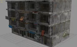 Arab City Building - Building G Low-poly  3D model