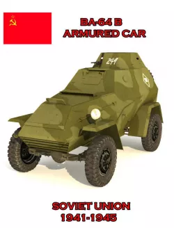 BA 64 B SCOUT CAR 3D model