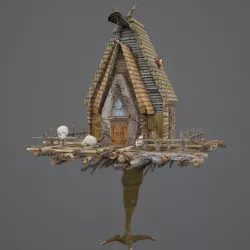 Baba Yaga Low-poly  3D model