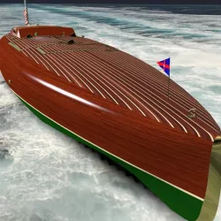 Baby Bootlegger G5 Speed Boat 3D model