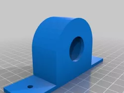 Bearing bracket with round/flat top