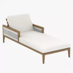 Brizo Chaise Lounge with Cushions by Porta Forma 3D model