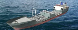 cargo ship Krka Hrvatska 3D model