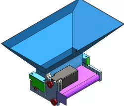 CONVEYOR WITH HOPPER