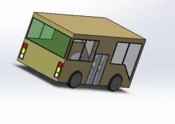 Cool Volvo Bus using Solidworks2015