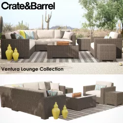 Crate And Barrel - Ventura Lounge Collection Set I 3D model