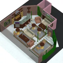Cuppa Joe Coffee Shop Interior in multiple formats 3D model