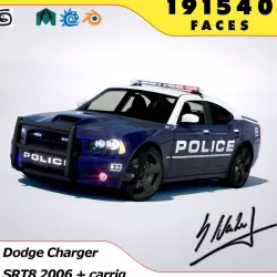 Dodge Charger SRT8 2006 Police - normal - carrig 3D model