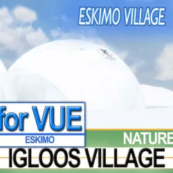 Eskimo Igloos Village and Ice Amphitheatre 3D model