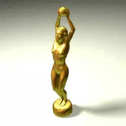 Female Body Sculpture 3D model