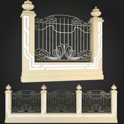 Fence 3D model