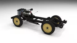 Full Jeep Chassis 3D model