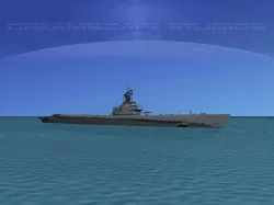 Gato Class Submarine SS-222 USS Bluefish 3D model