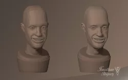 Human head 3D model