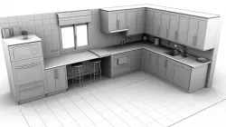  KITCHEN HD RES 3D model