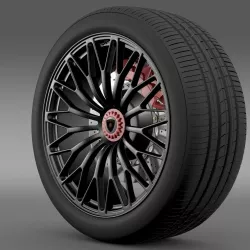 Lamborghini Aventador LP 750 4 S V wheel 3D model