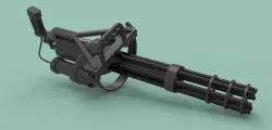 Machine gun M134 3D model