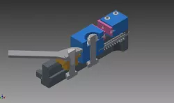Mechanical vise clamp with eccentricity 