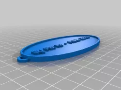 My Customized Oval Keychain