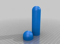 My Customized Parametric Wearable Container with Slip-On Cap