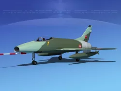 North American F-100D Super Sabre Denmark 3D model