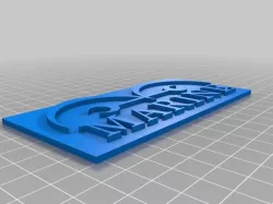 One Piece Marine Flag Badge