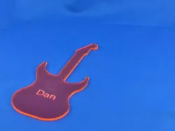 Orange Acrylic Guitar