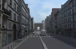 Paris street set - Rue du faubourg Saint Martin 3D model
