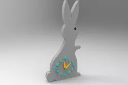 Rabbit Clock 3D model