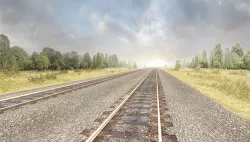 Railway Tracks Pack Low-poly  3D model