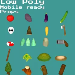 Random game ready items VOL1 Low-poly  3D model