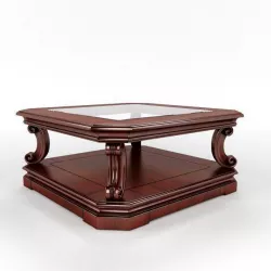 Rectangular coffee table 3D model