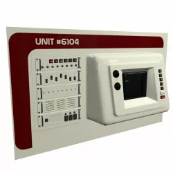 Retro Scifi Terminal Low-poly  3D model