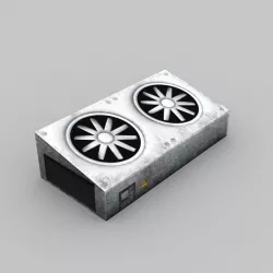 Rooftop Ventilation Unit Low poly 3D model