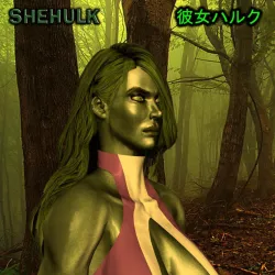 SheHulk Low-poly  3D model