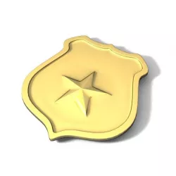 Sheriff Badge 3D model