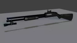 shotgun 3D model