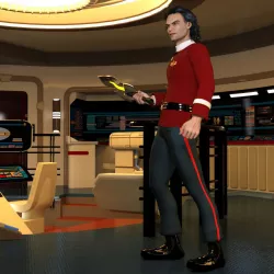 Space Fleet Uniform for Mike 4 for Poser 3D model