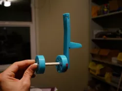 Spool Holder w/ Printed Bearings and Filament Clip